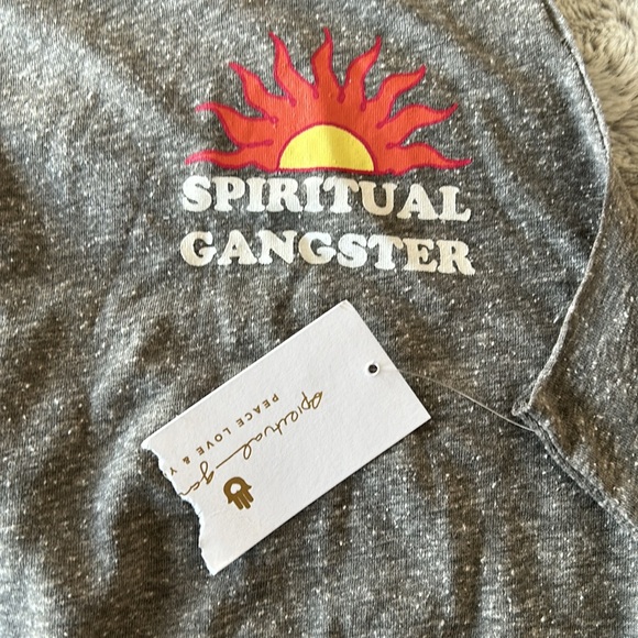 Spiritual Gangster NWT Grey Crop Top, Size L - Picture 6 of 7